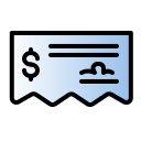 cheque bancario icon