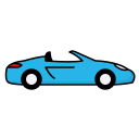 coche descapotable icon