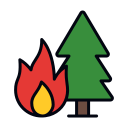 incendio forestal icon