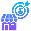 mercado objetivo icon