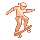 faire de la planche à roulettes 
