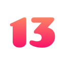 número 13 icon