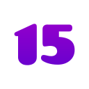 numero 15 icon