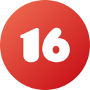 número 16 icon