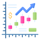 gráfico de crecimiento financiero icon