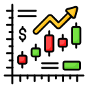 gráfico de crecimiento financiero icon