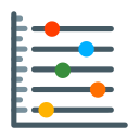 gráfico de dispersión icon