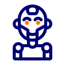 robot humanoide icon