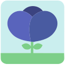 flor azul icon