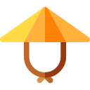 Sombrero de bambú icon