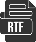 formato de archivo rtf icon