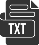 formato de archivo de texto icon