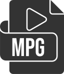 formato de archivo mpg icon