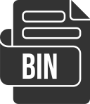 formato de archivo bin icon