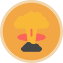 explosión nuclear icon