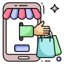 las compras en línea icon