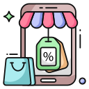 las compras en línea icon