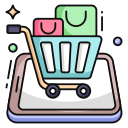 las compras en línea icon