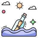 botella flotante icon