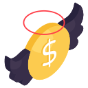 dinero volador icon