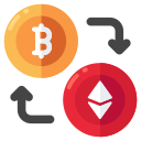 bitcoin a ethereum icon