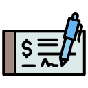 cheque bancario icon