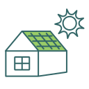 techo solar icon