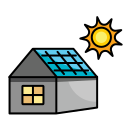 techo solar icon