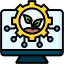 tecnología sostenible icon