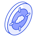 objetivo de la nube icon