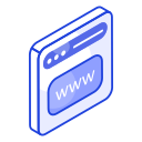 dirección web icon