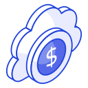 dinero en la nube icon