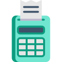 Calculadora con papel icon