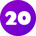 numero 20 icon