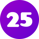 número 25 icon