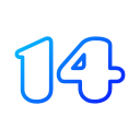 número 14 icon