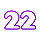 número 22 icon