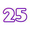 número 25 icon