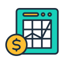 mercado financiero icon