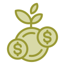 economía verde icon