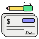 cheque bancario icon