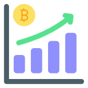 crecimiento de bitcoins icon