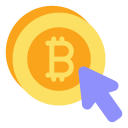 haga clic en bitcoin icon