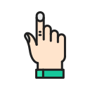 erhöhter finger 