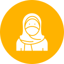 mujer con niqab icon