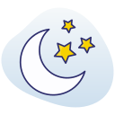 luna y estrellas icon