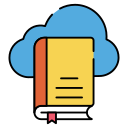 biblioteca en la nube icon