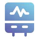 máquina de ecg