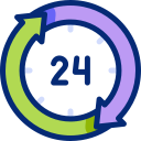 24 horas animated icon