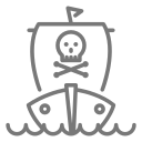 barco pirata icon